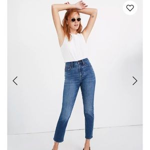 NWOT Madewell Perfect Vintage Crop Jean
